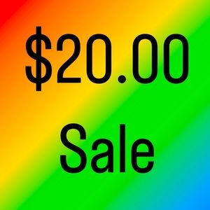 New & reduced items for $20 today! Happy Saturday😎